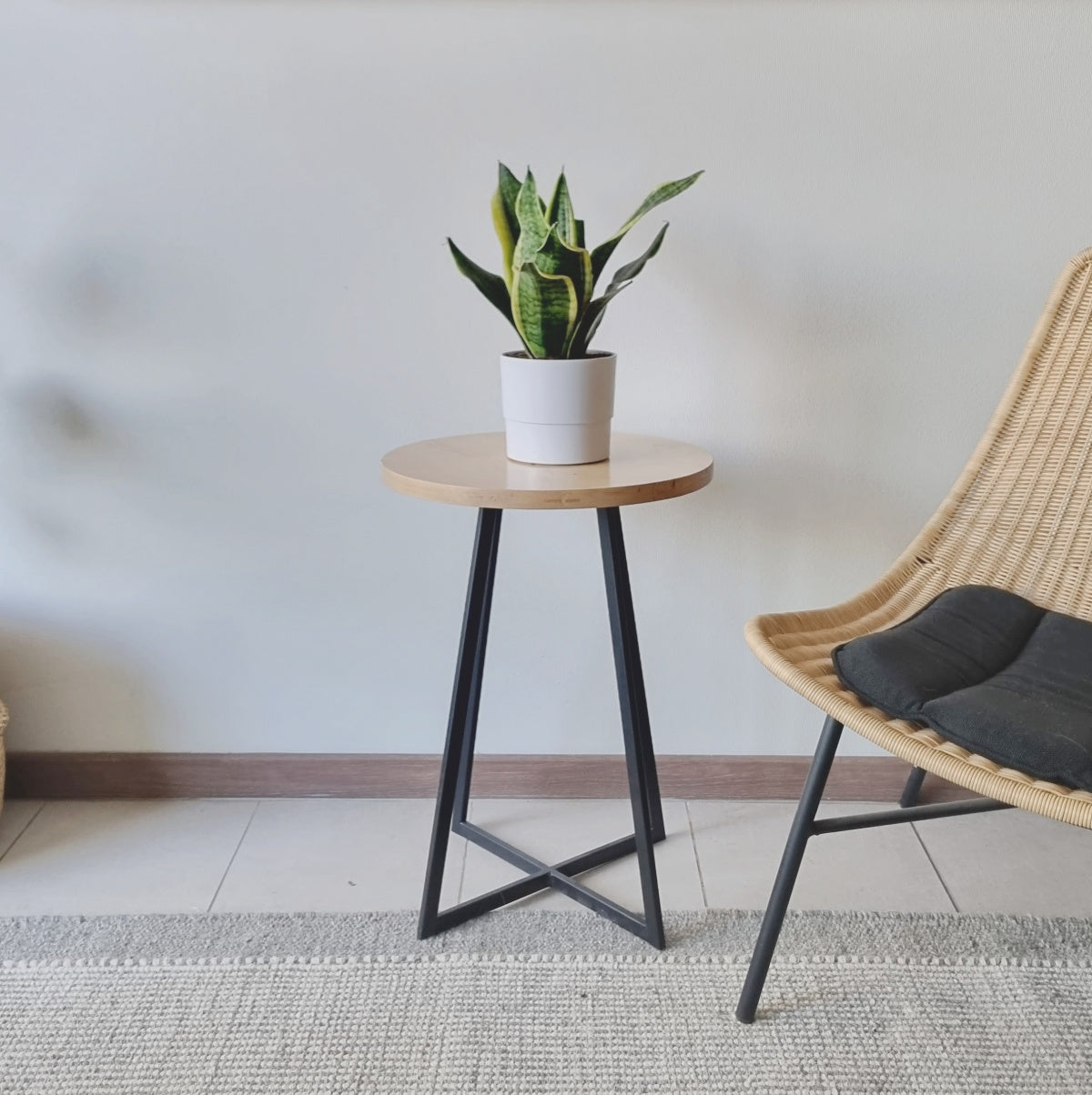 mesa lateral madera