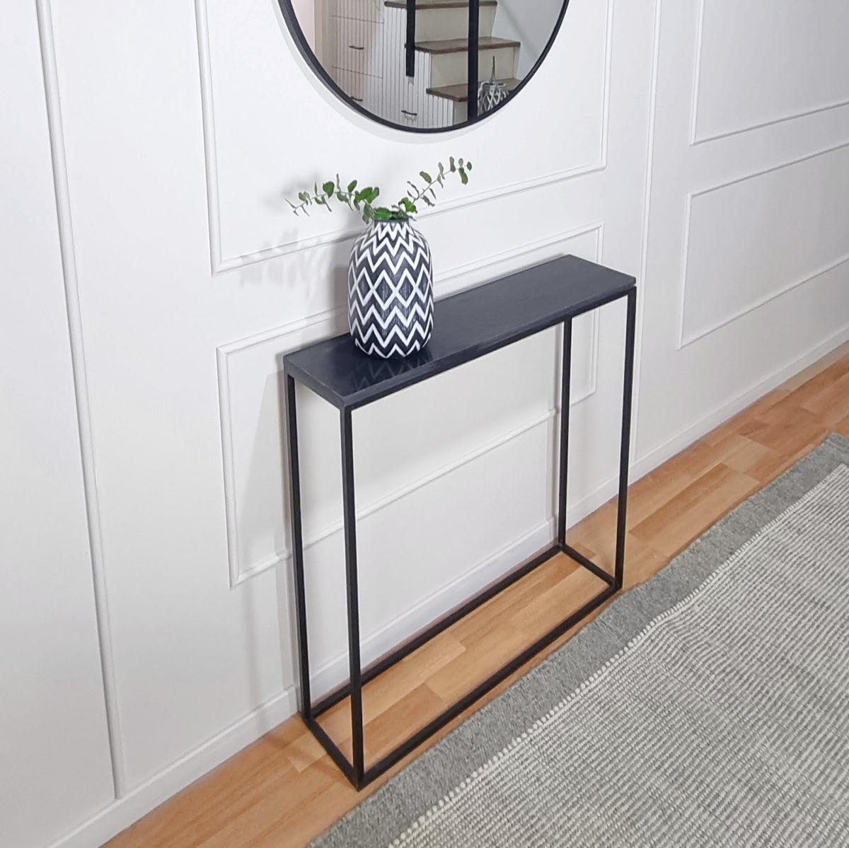 mesa de arrimo negro