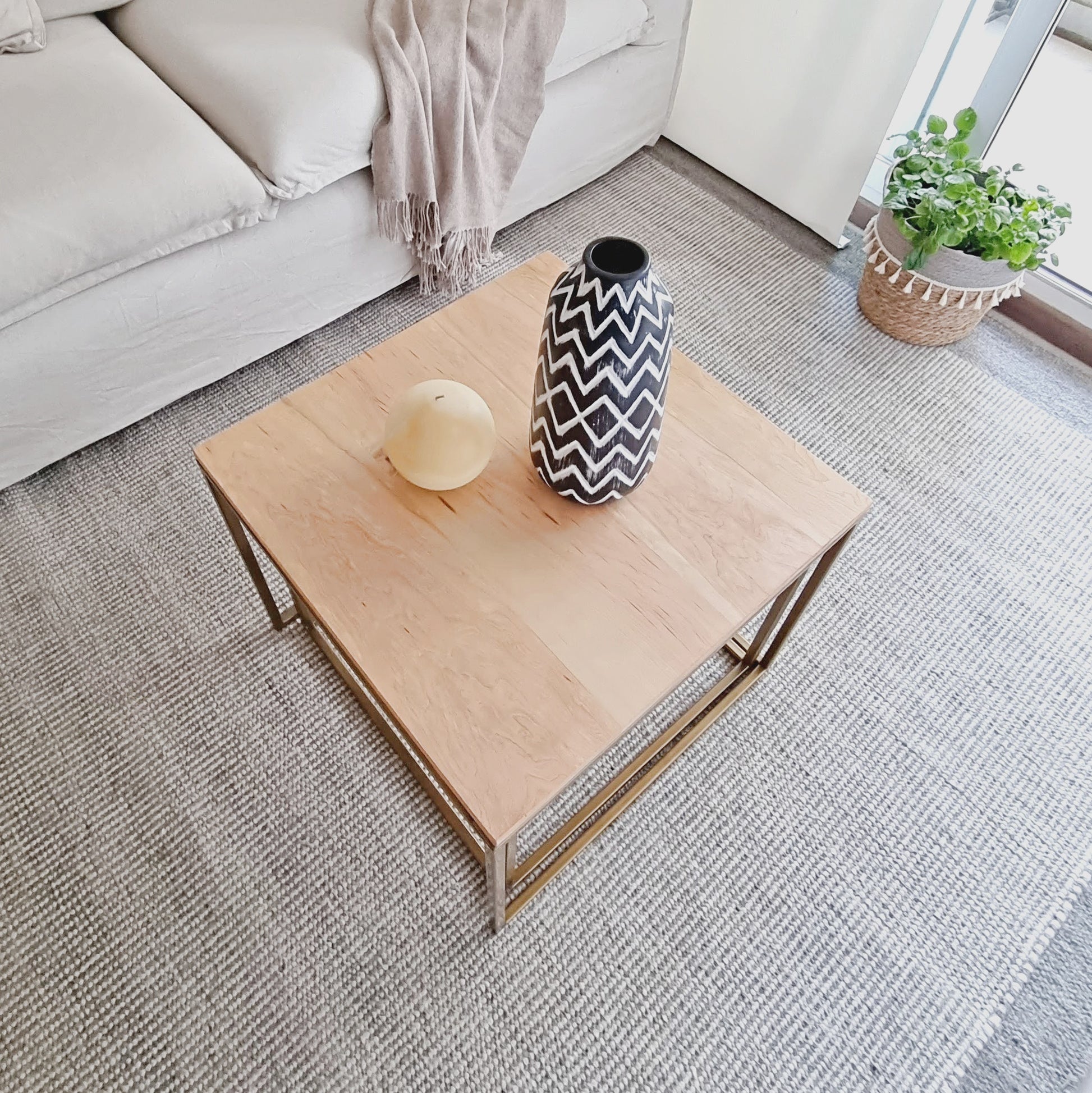 mesa de centro madera lenga