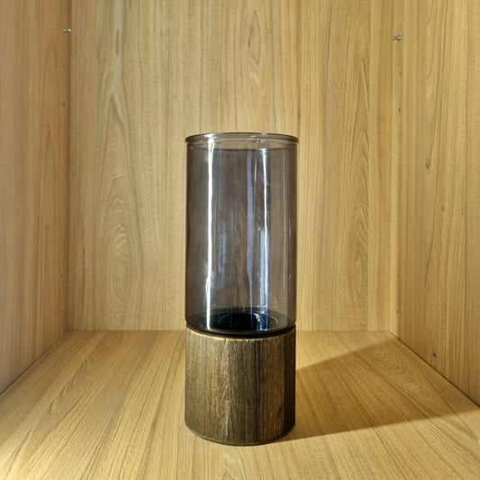 Florero Gris / Madera S