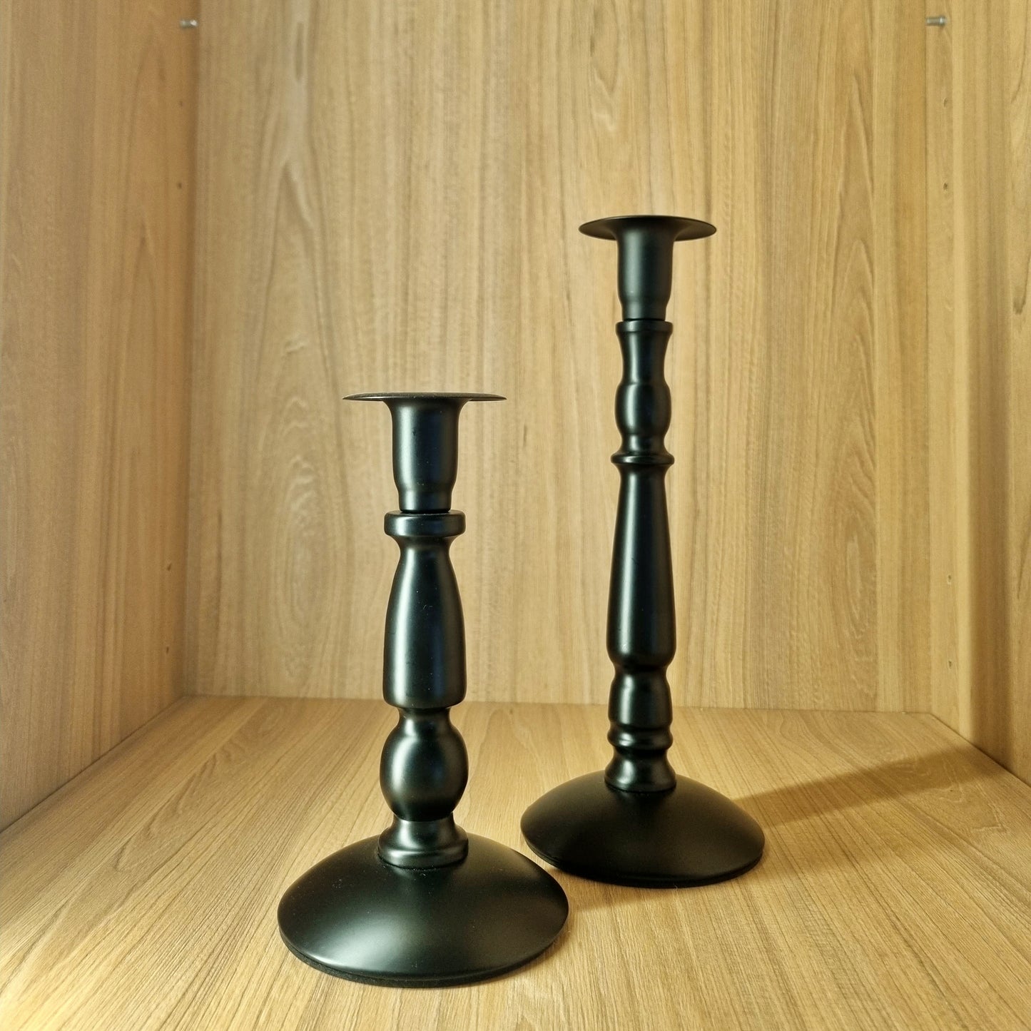 Set de Candelabro Negro Metal