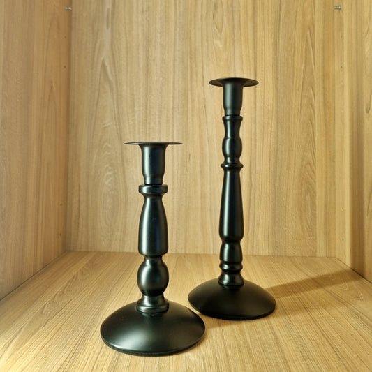 Set de Candelabro Negro Metal