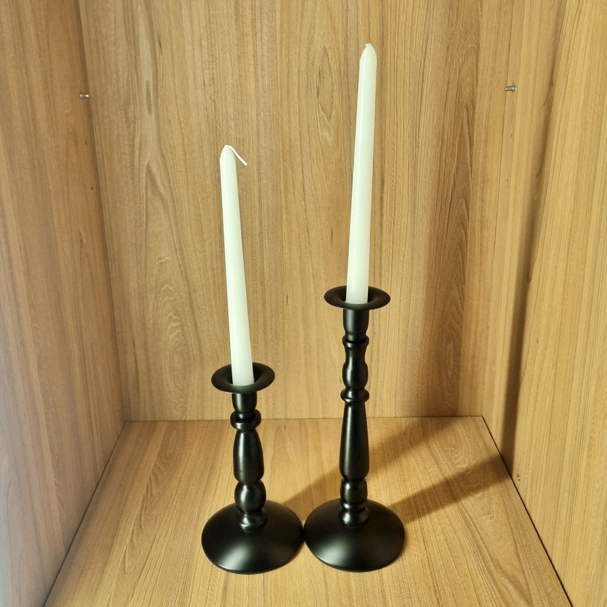 Set de Candelabro Negro Metal
