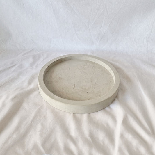 Bandeja decorativa de Cemento Redonda