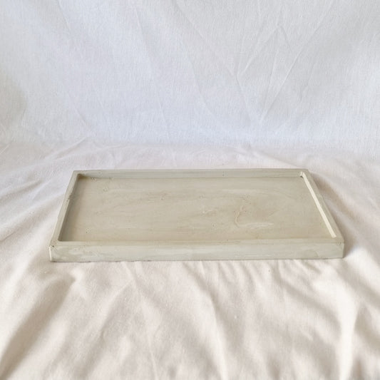 Bandeja Decorativa de Cemento Rectangular